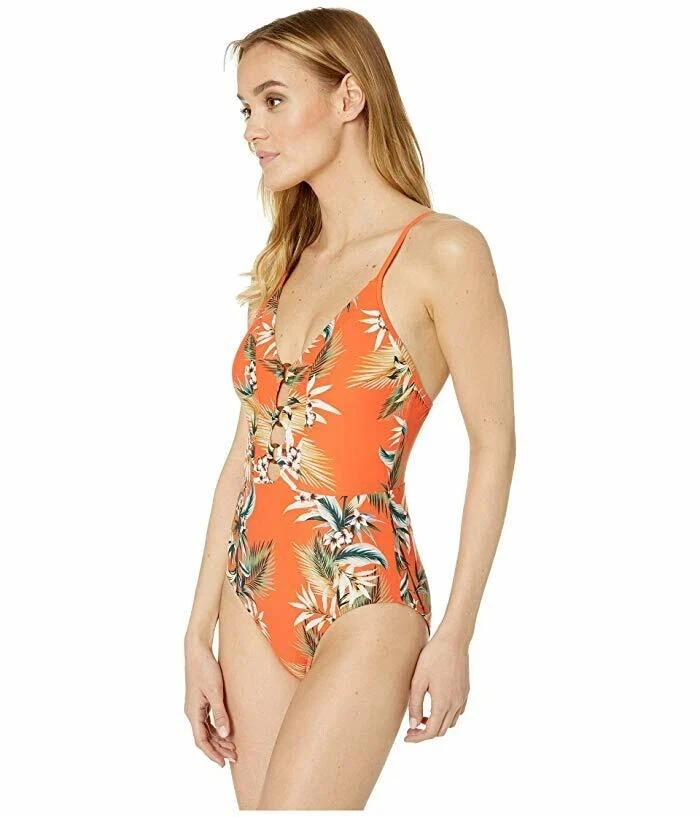 Traje de baño Seafolly L1621 Maillot Tangelo anillo floral de una pieza talla US 12 Foto 4 de 4