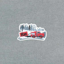 Mr. Plow Funny Simpsons Inspired Snow Plow Truck Vinyl Decal Sticker #5169