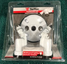 Taymac LT233WH Floodlight Lampholder Kit,  150W, Par 38 type lamps