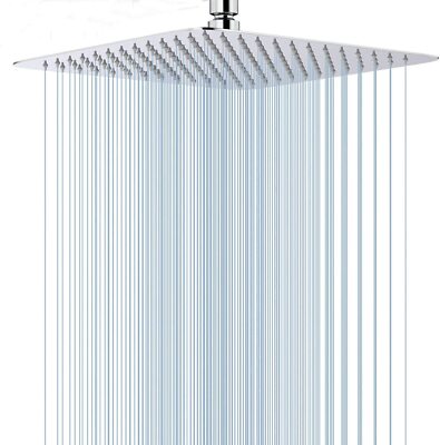 8/10/12 Inch High Pressure Rainfall Stainless Steel Shower Head Spray Faucet
