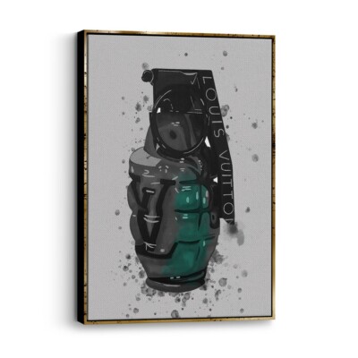  LEINWANDBILD GRANATE LUXUS DESIGN MODERN KUNST WANDDEKO STREETART BILD PREMIUM