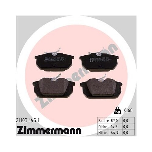 Frankberg Lot De 2 Disques De Frein, 4 Plaquettes De Frein Avec