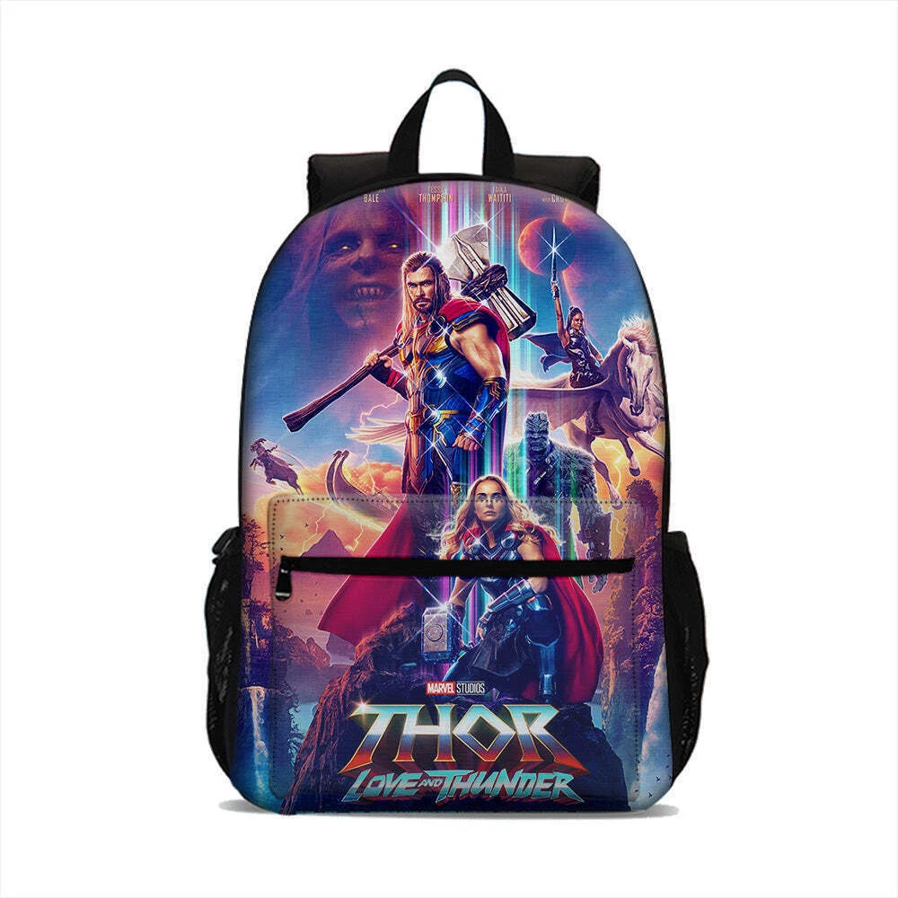 Thor: Love and Thunder Backpack Canvas Travel Bags Casual School Bag  Bookbag NEW