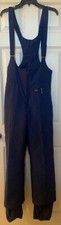 Vintage Hermans Snow Ski Bib Pants Women's Navy Blue Size Medium Overall 80s EUC