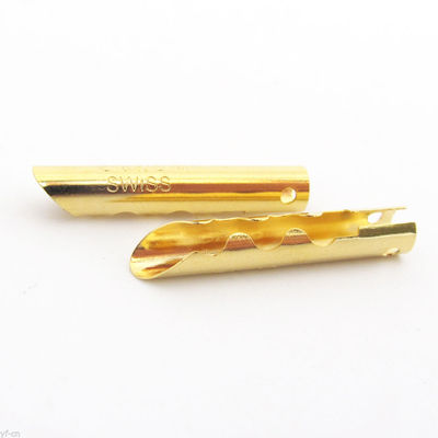 50pcs Gold Plated Copper BFA Z-Type 4mm Banana Plug Speaker Cable Connector