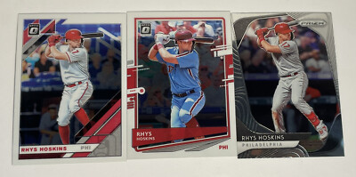 Rhys Hoskins 2019 & 20 Donruss Optic, 2020 Prizm 3 Lot FREE SHIPPING