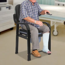 250kg/551lbs Heavy Duty Bedside Commode Seniors Adults Elderly Toilet Chair SALE