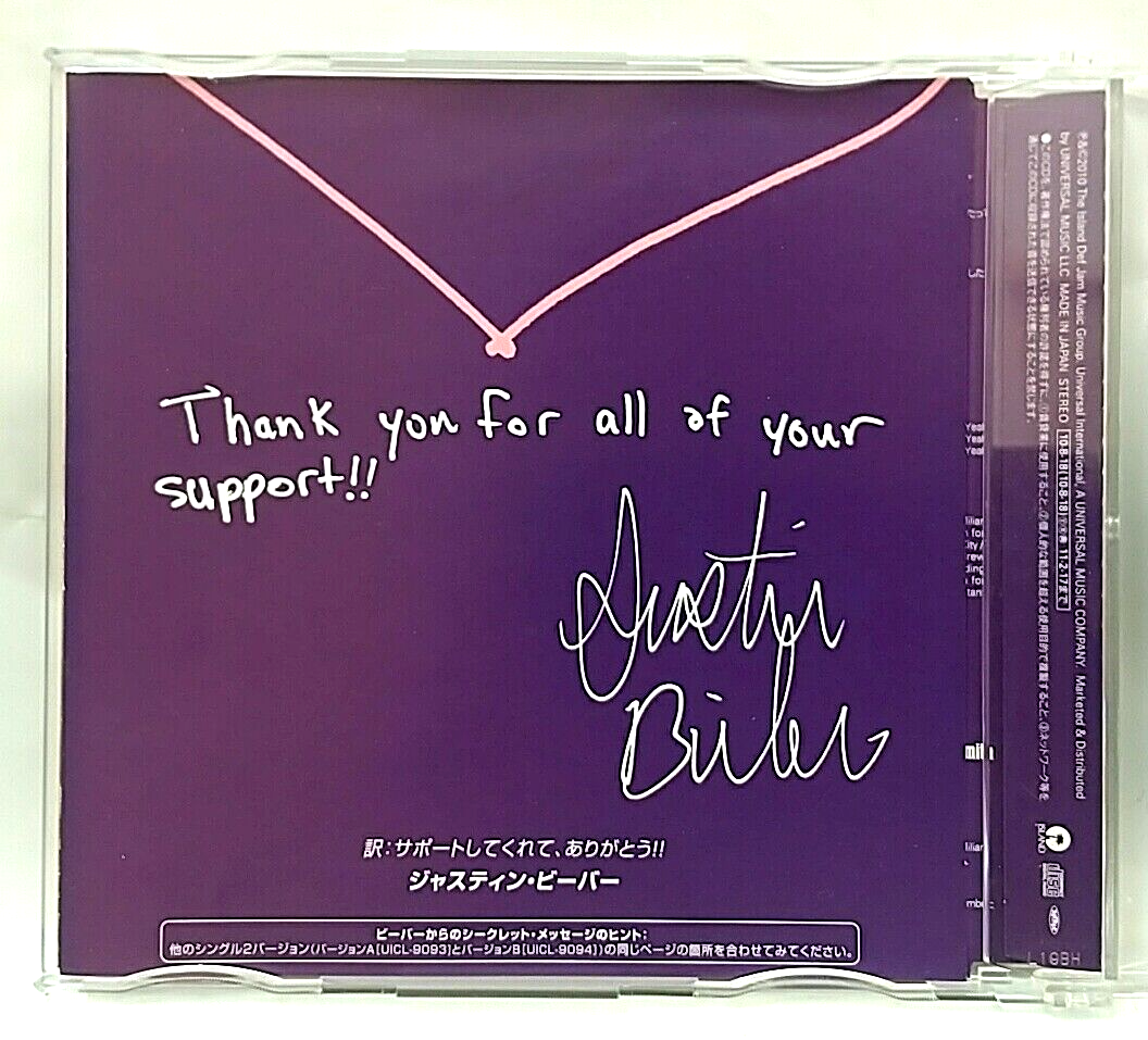 CD) Justin Bieber ‎– Never Say Never / Somebody To Love, UICL 5027