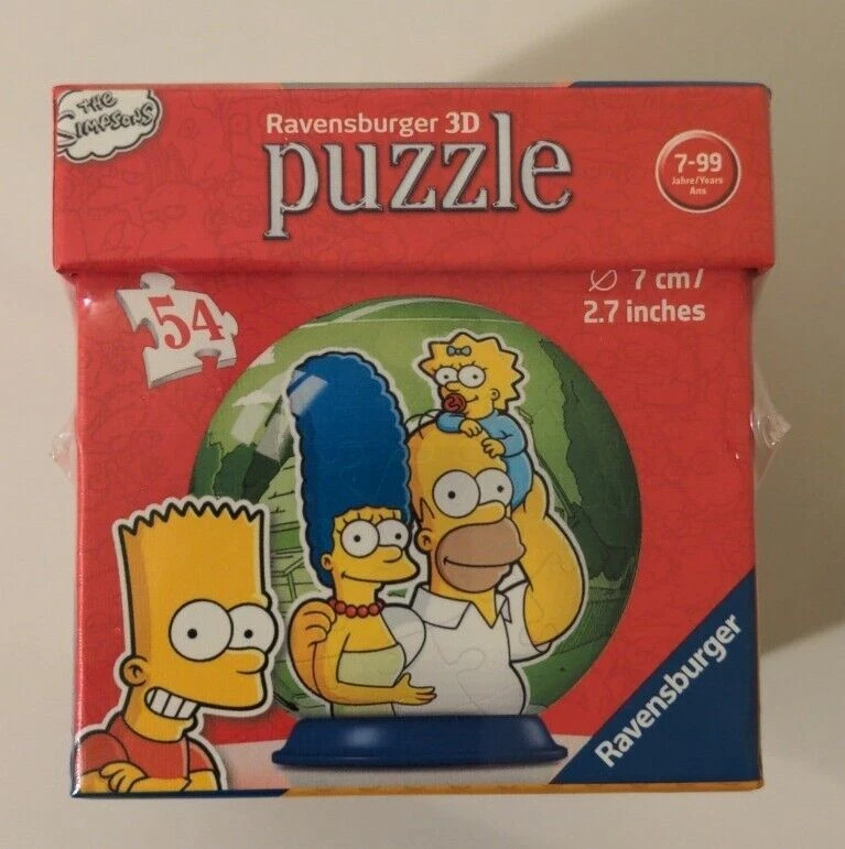 Ravensburger 3D Puzzle The Simpsons™ Puzzleball Homer Maggie Marge ™ Kugel 11879