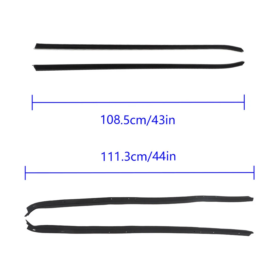 Kit de impermeabilización de fieltros de barrido de ventanas para Chevy Camaro Pontiac Firebird 1970-1981 Foto 3 de 4