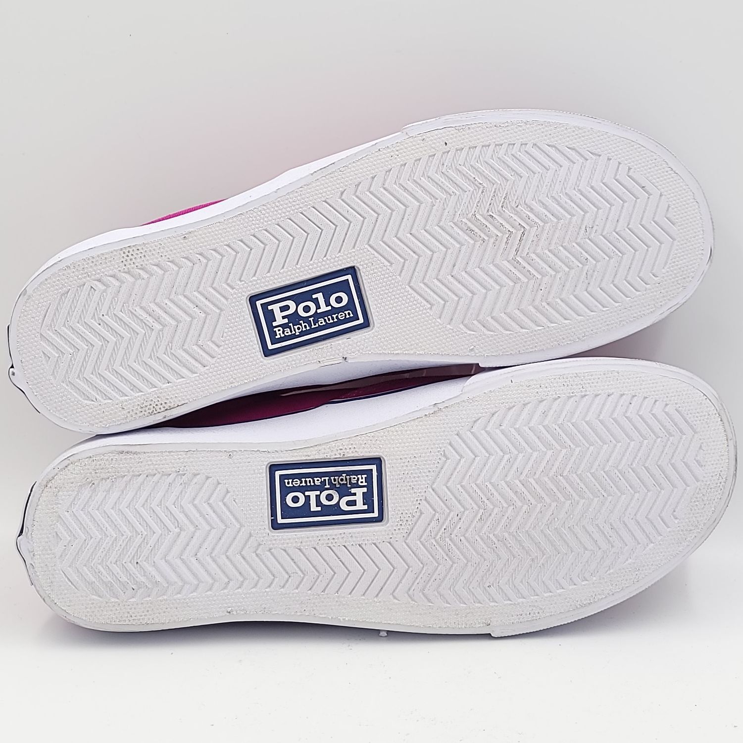 Polo Ralph Lauren scarpe da ginnastica stringate uomo pony Keaton taglia US 8D tela rosa brillante