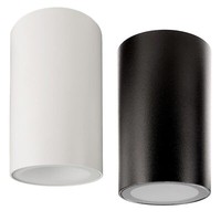 Faretto Soffitto Esterno IP44 Plafoniera Cilindro Led GU10 8W Luce Bagno Balcone
