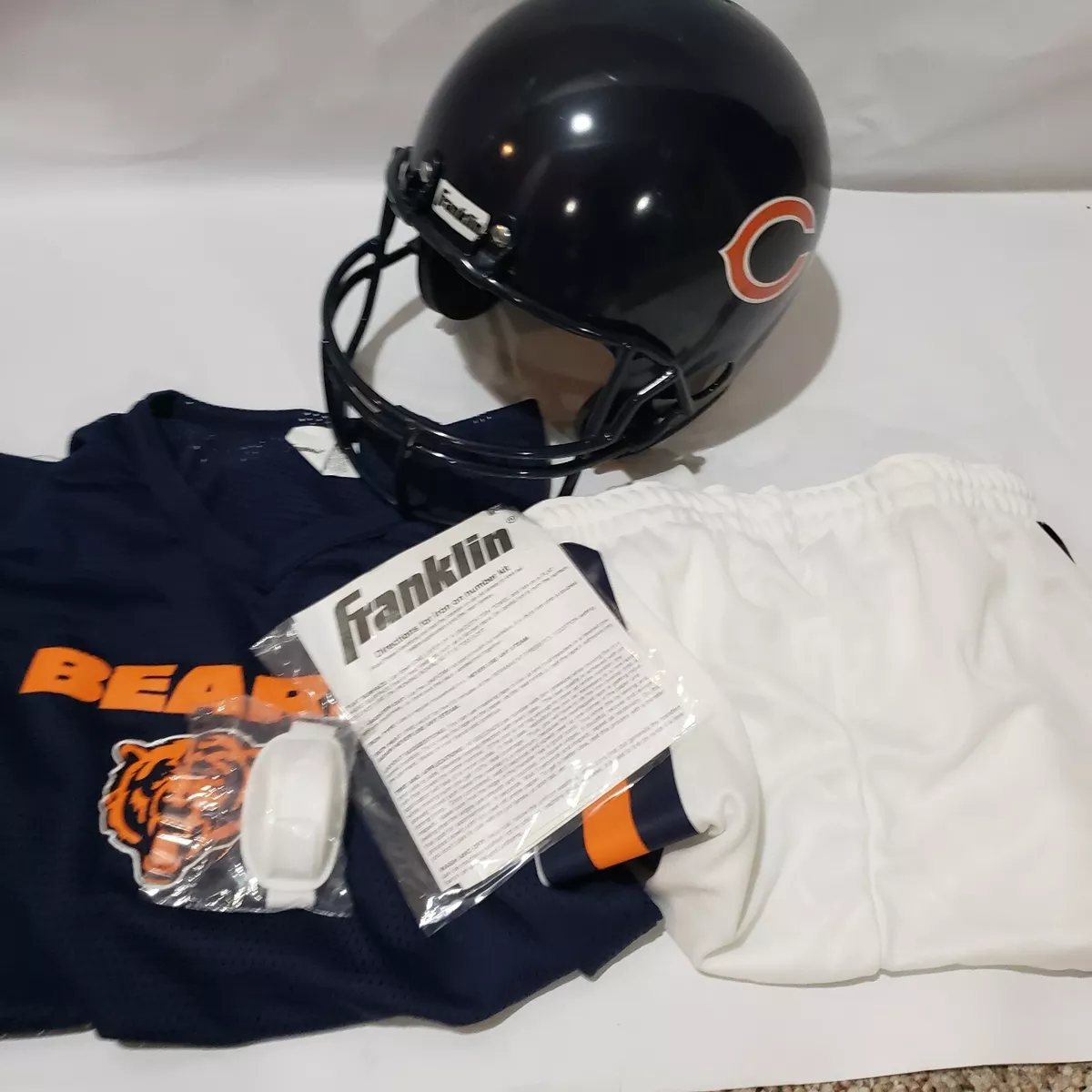 FRANKLIN SPORTS NFL KIDS CHICAGO BEARS FOOTBALL UNIFORM SET AGES