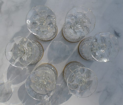 Set Of 6 Fine Crystal ECHT BLEIKRISTALL 5oz Wine Glasses - Picture 5 of 6