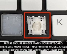 Dell Alienware M17 R2 WHITE BACKLIT LAPTOP SINGLE KEYBOARD KEYS KEYCAPS (AWYA17)