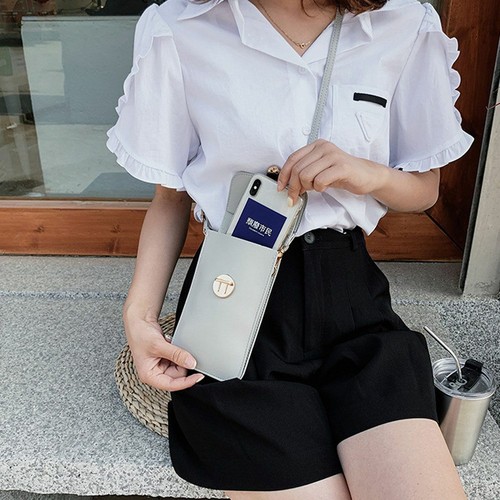 Women Cell Phone Purse Bag Shoulder Strap Touch Screen Cross-Body Pouch Wallets - Picture 10 of 20