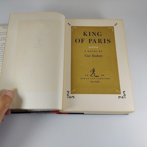 King Of Paris: A Novel by Guy Endore, Simon and Schuster 1956 BOMC HCDJ - Picture 8 of 15
