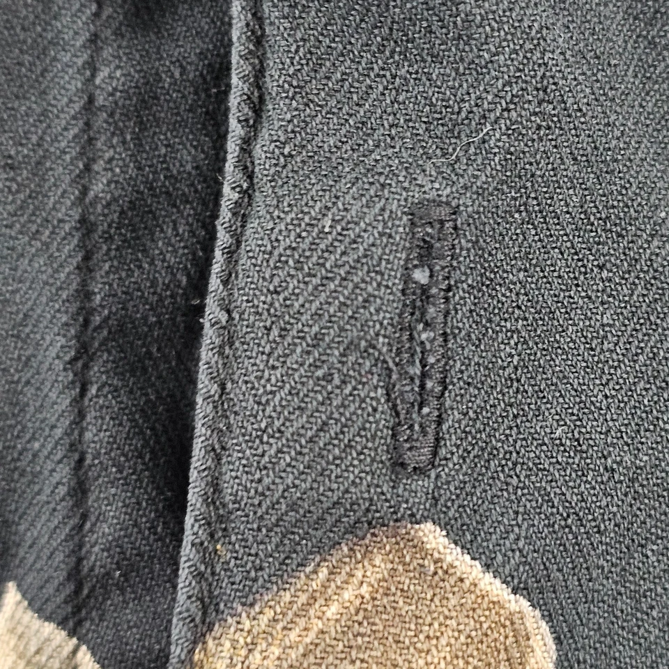 Bill Blass Black Floral Short Sleeve Silk Button-Up Pocket Shirt Men's L - Image 4 of 4