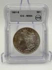 1881-S Morgan Silver Dollar $1 ICG MS64 - Handsomely Toned!