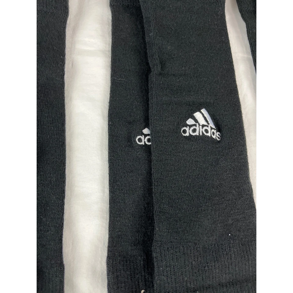 Adidas Unisex Equipo OTC Calcetines Negro Blanco Zapato Talla 12-16 XL Paquete de 6 Foto 2 de 4