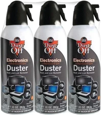 Dust-Off  Compressed Gas (152A) Disposable Cleaning Duster 3 Count, 10 Oz. Can (