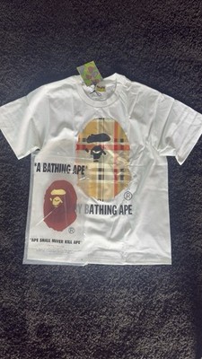 A Bathing Ape BAPE Men s Crew Neck Short Sleeve Ape Head Graphic T-Shirt S