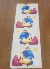 Mrs Grossman's HOLY FAMILY NATIVITY Christmas Stickers Vintage 1995 VINTAGE