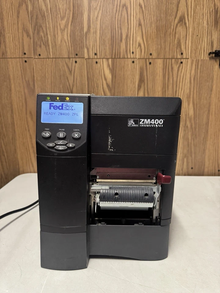 Zebra ZM400 Industrial Label Printer 🖨️ Tested Working USB Serial Parallel - Image 4 of 4