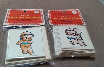 2 Pkgs Vintage Old Fashioned Kewpie Doll Kids Gift Note Cards Pkg of 12 
