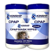 CPAP Mask Cleaning Wipes (150 Count, 2-75 count canisters) Unscented &... 