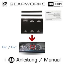 Tacho Display für AUDI 80 100 200 V8 Kombiinstrument Meilen MPH MFA FIS