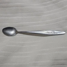 First Years Deluxe Stainless Baby Feeder Spoon Rose Pattern Taiwan Vintage