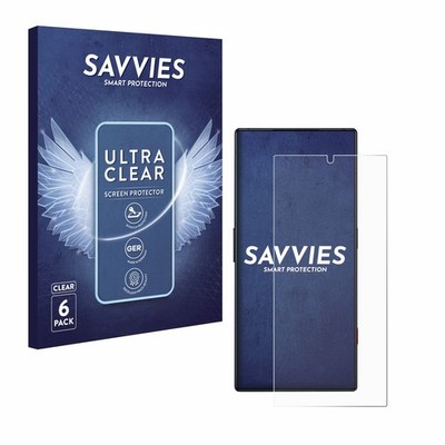 6x Schutzfolie für ZTE Nubia Red Magic 8S Pro Display Schutz Folie