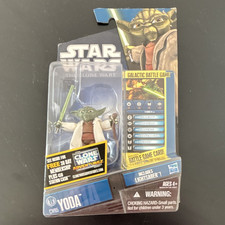 Hasbro Star Wars The Clone Wars Yoda Action Figure CW05 w Lightsaber 2010