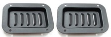  2 PACK PENN ELCOM D0516BK Recessed Vented Louver Dish w/ Screws - BLACK