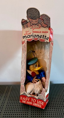 Gund Donald Duck Marionette Spielzeug Puppe Walt Disney Productions 1503 Box Puppe