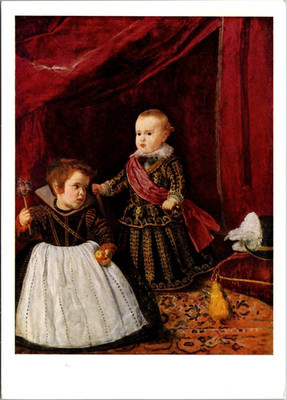 Diego Rodriguez De Silva Velasques Don Baltasar Carlos W/ His Dwarf Postcard-C12