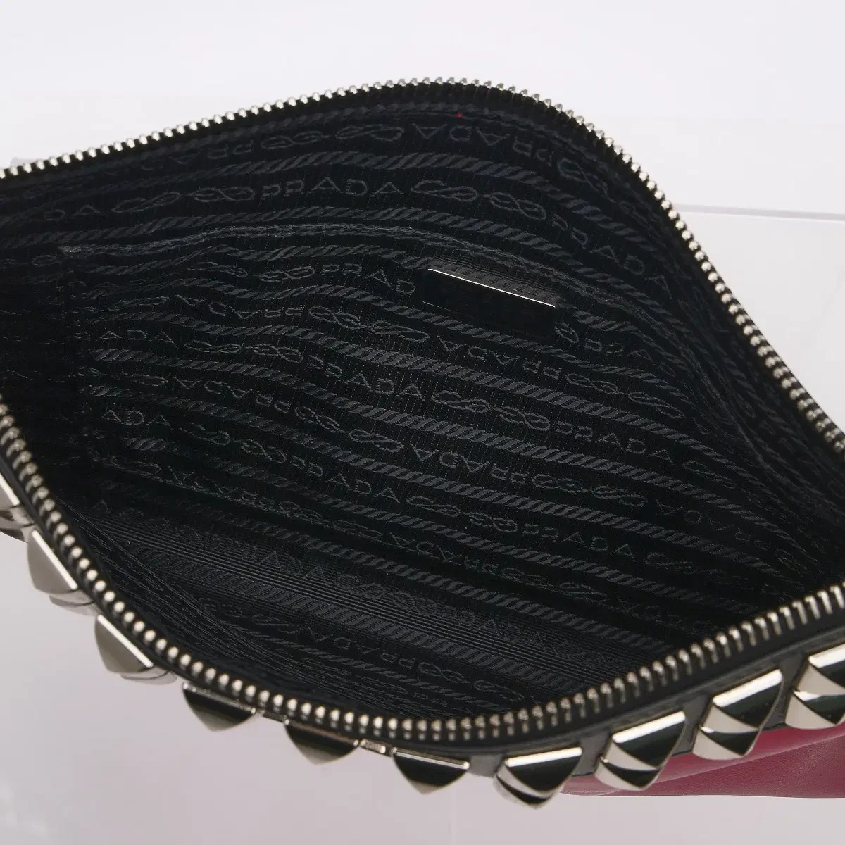 Prada City Calf 1BF076 Studded Clutch thumbnail 8