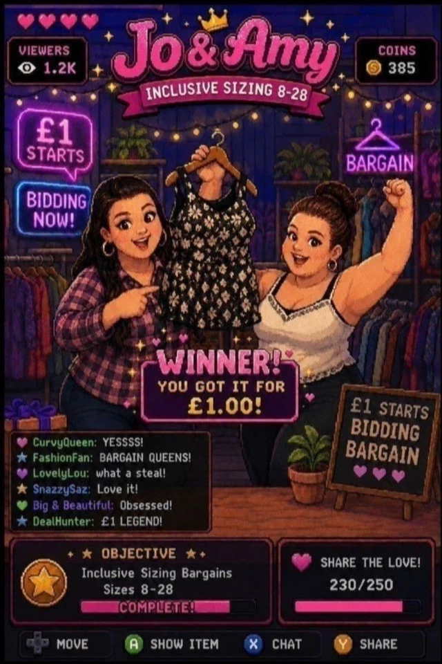 £1 Starts - Ladies Clothing Sizes 8-30 - New & Preowned Bargains!