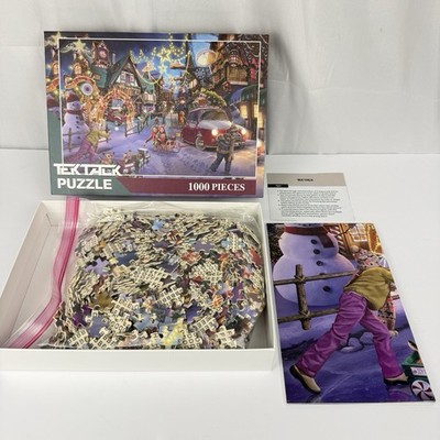 Tektalk 1000 Piece Wooden Jigsaw Puzzle Christmas Winter Snow 29.5 x 19.5''