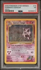 Pokemon Card Sabrina's Gengar 14/132 Holo PSA 1 WOTC Gym Heroes