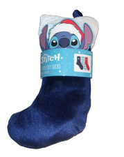 Disney's Stitch Womens Shoe Size 4-10 Three Pairs Of Cozy Socks