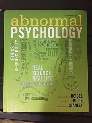 Abnormal Psychology - Hardcover, by Beidel Deborah C.; Bulik Cynthia - Very Good