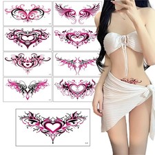 9-Piece Tattoo Sticker Set, Long-Lasting Waterproof Tattoo Cover-Up Stickers, C