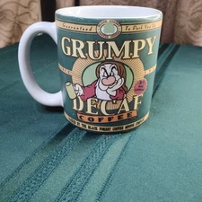 Disney's Snow White Black Forest Grumpy's Decaf Coffee Mug Since 1937 -B