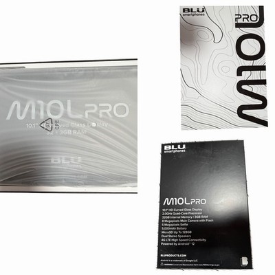 NEW BLU M10L Pro 10.1'' Tablet 32GB - Black  Unlocked 4G LTE + Wi-Fi Bundle 2023
