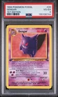 1999 POKEMON FOSSIL 1ST EDITION #20 GENGAR PSA 4