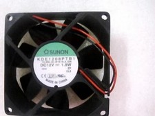 1PCS New SUNON KDE1208PTB1 12V 1.9W 8CM 8025 2-wire Cooling Fan Fast Delivery