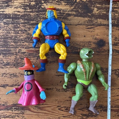 Vintage 80s He-Man MOTU Action Figures Sy-Klone Kobra Khan Orko