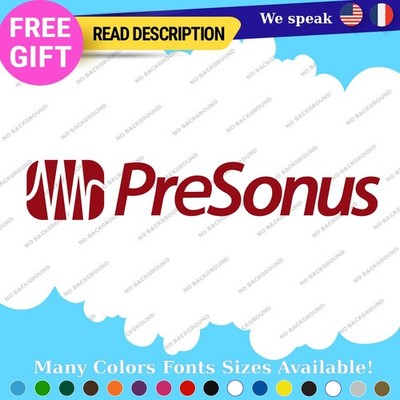 Fits Presonus Vinyl Sticker Decals Mixer Audio Digital USB Pad Controler Firepod